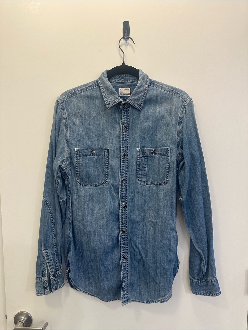 J. Crew Light Blue Denim Button-Down Shirt